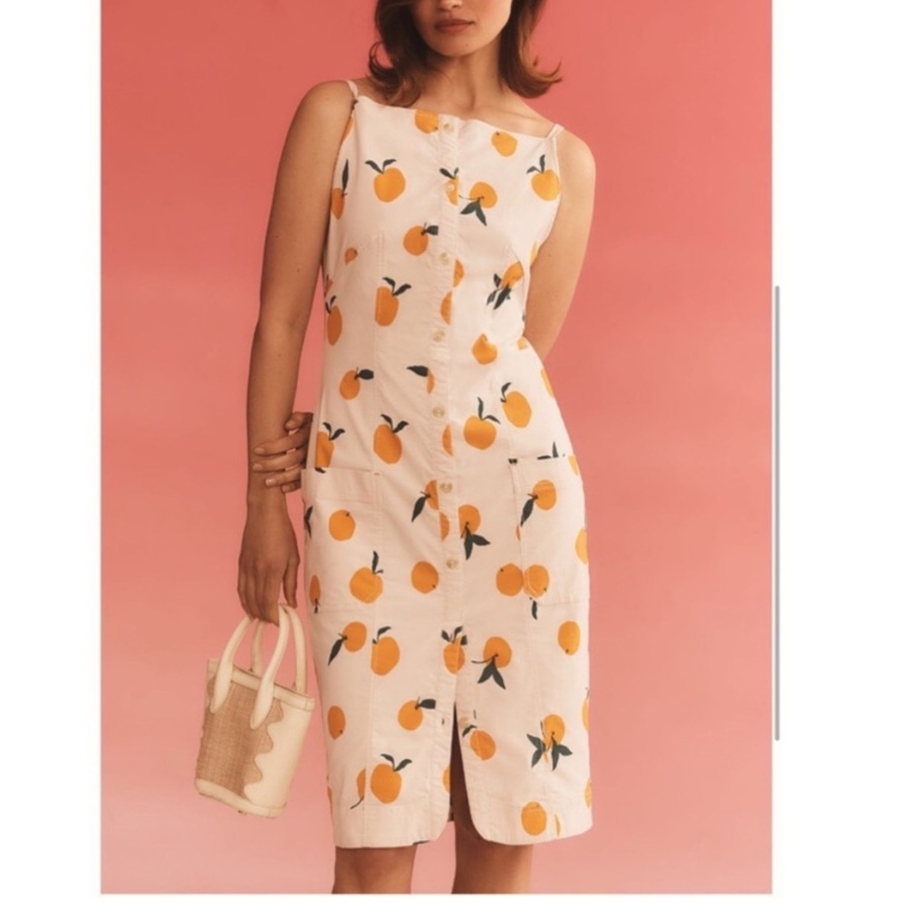 Anthropologie Orange Dress